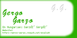 gergo garzo business card